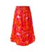 Jupe Motif/style Floral Femme Rose Orange AX Paris-2