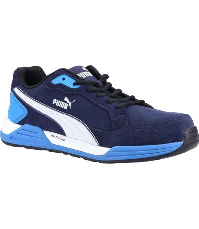 Puma Safety Mens Airtwist Low S3 Leather Safety Trainers (Blue) - UTFS7593