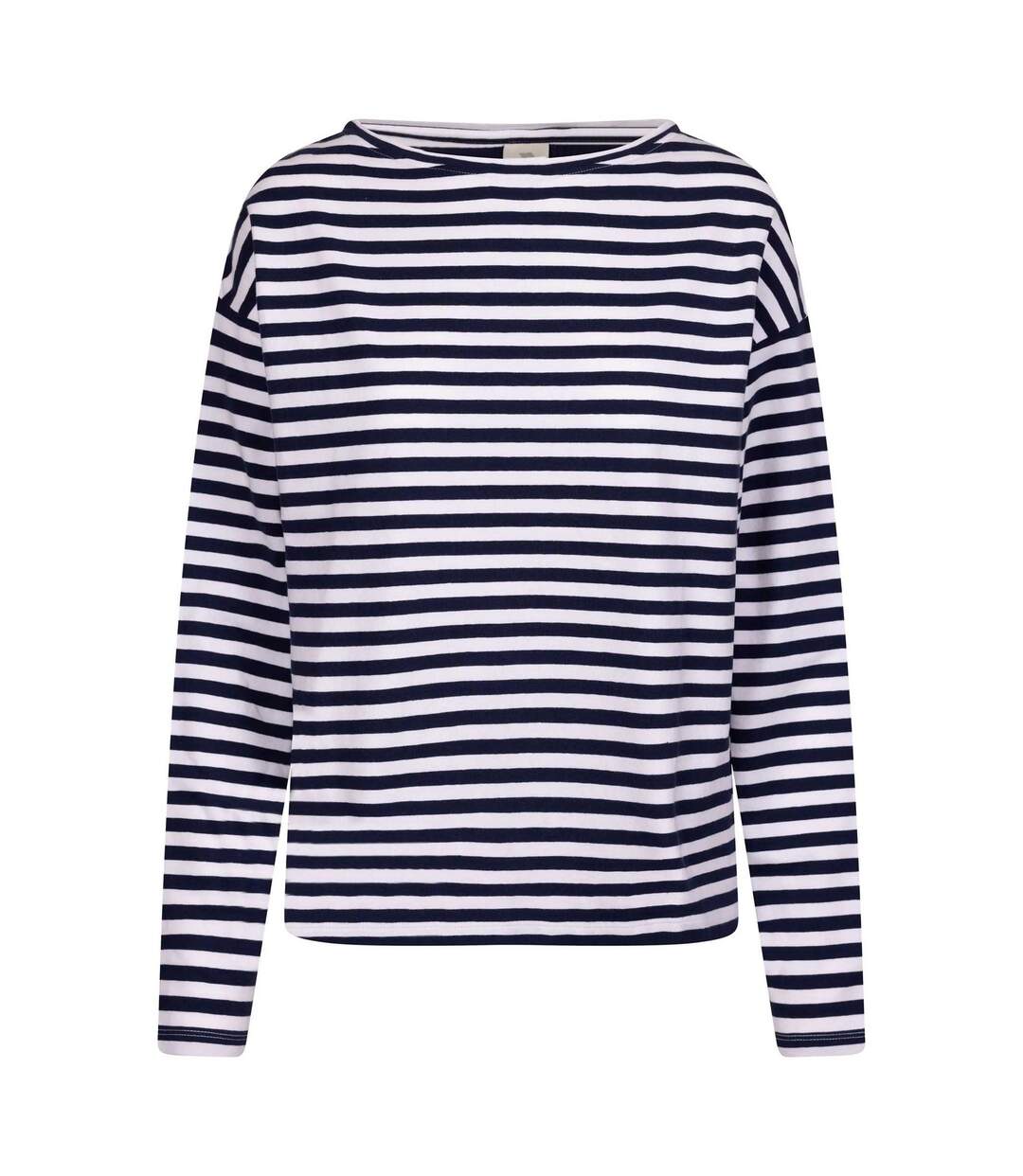 Haut Style À Rayures Thelma Femme Bleu Marine Trespass-1