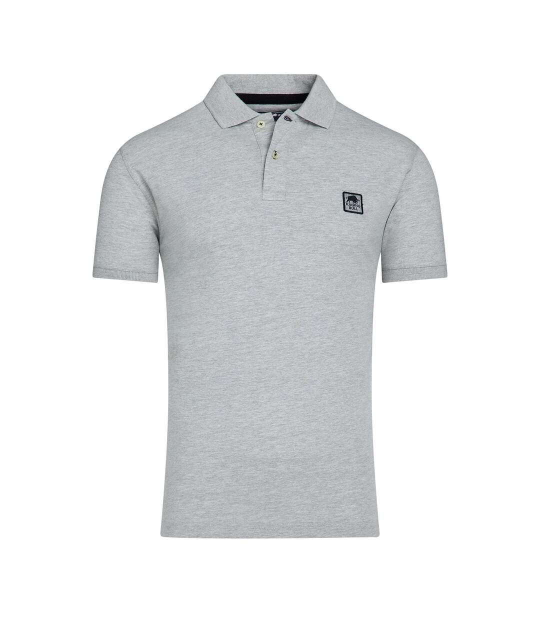 Polo homme gris chiné Raging Bull-1