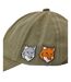 Casquette De Baseball Motif/style Tête Double Fox Homme Vert Maison Kitsuné-3