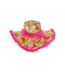 Unisex adult summer of love hippie sun hat multicoloured Smiffys-3