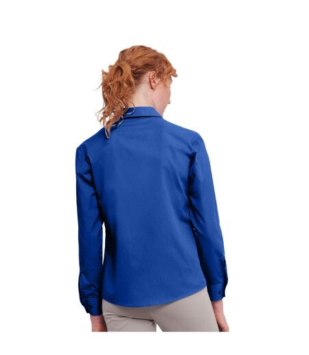 Chemisier Manches Longues Femme Bleu Roi Vif Russell Collection