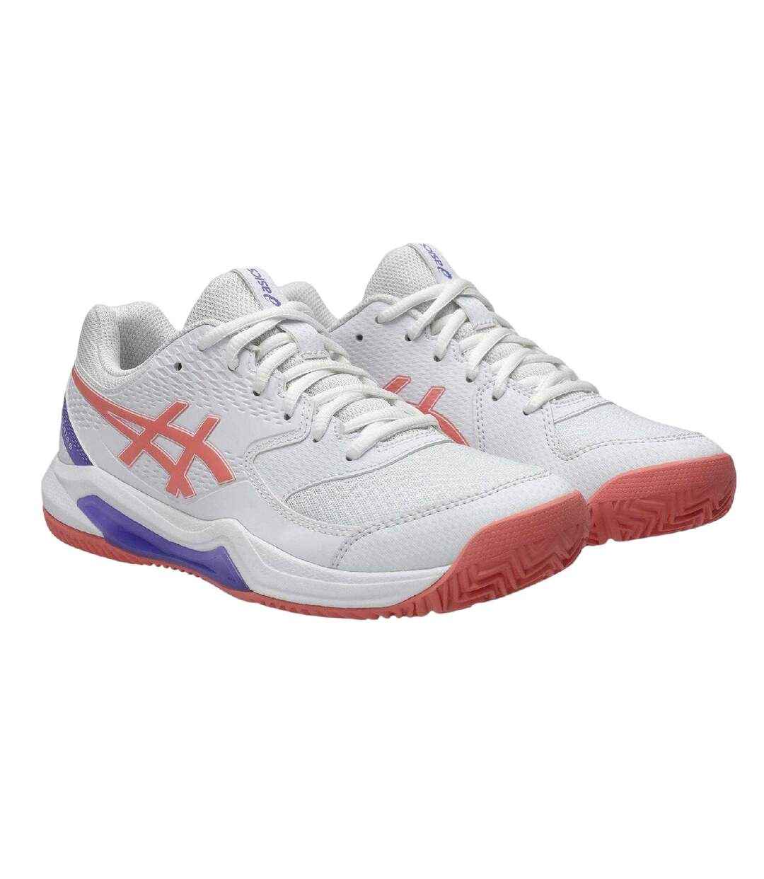 Baskets Gel Dedicate Femme Blanc Rose Asics-4