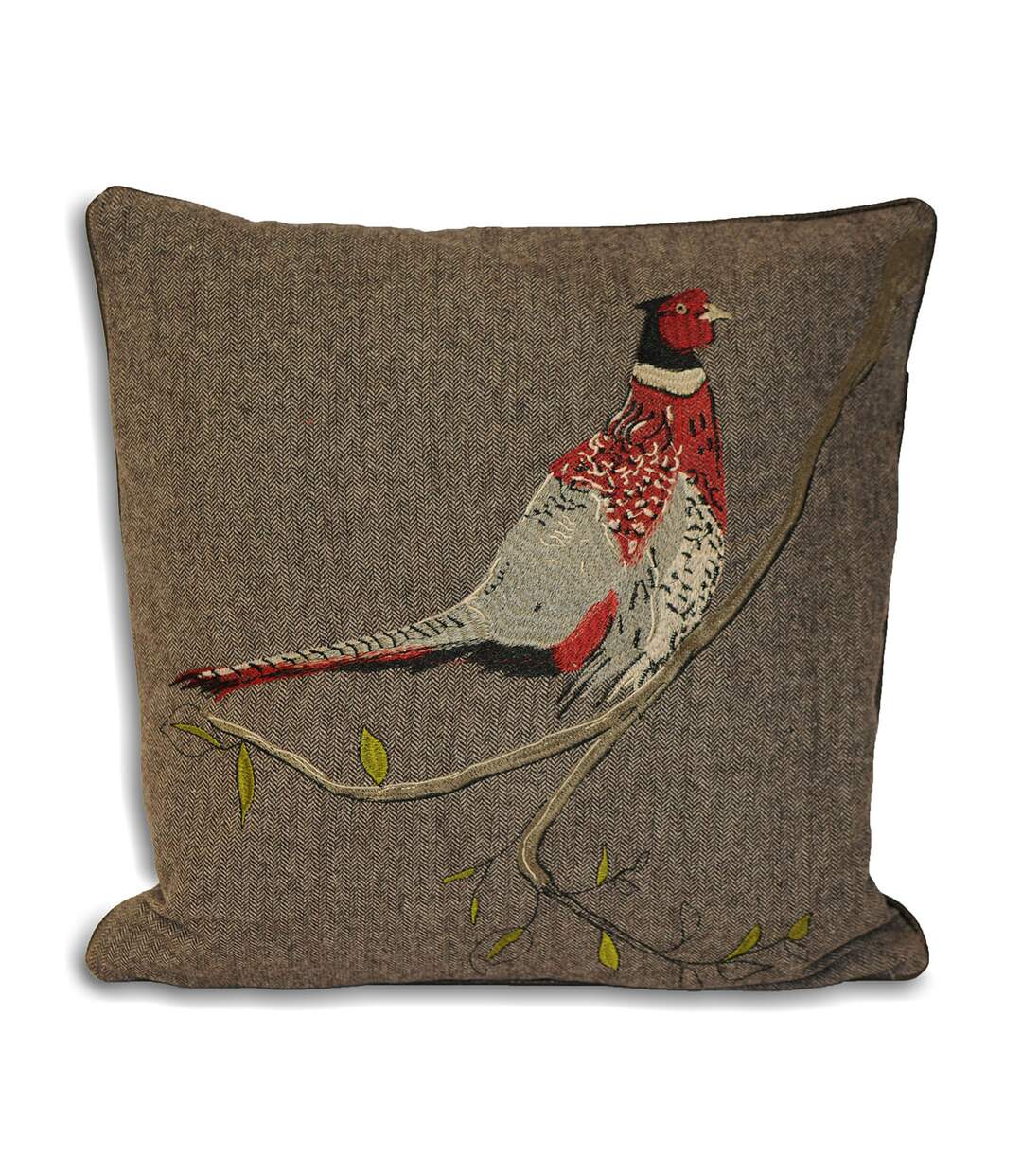 Riva Home Hunter Herringbone Pheasant Cushion Cover (Brown) - UTRV496