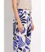 Pantalon large imprimé abstrait-4