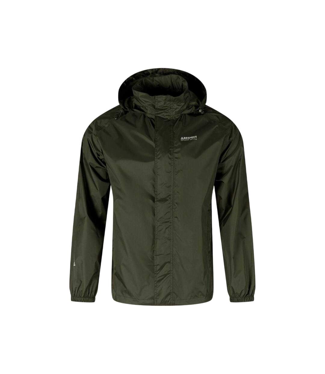 Veste Imperméable Motif/style Uni Homme Vert Kaki Minoti-2