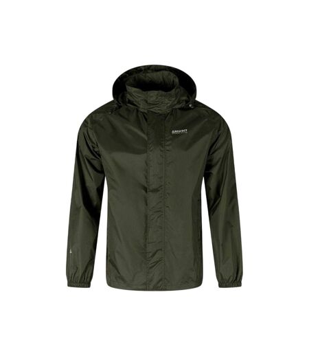 Veste Imperméable Motif/style Uni Homme Vert Kaki Minoti