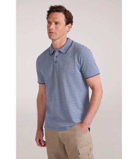 Mens clyde birdseye pique polo shirt navy Mountain Warehouse