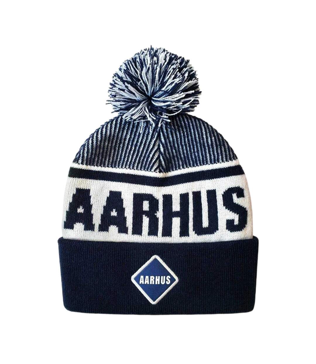 Aarhus Beanie Blue White Team-1
