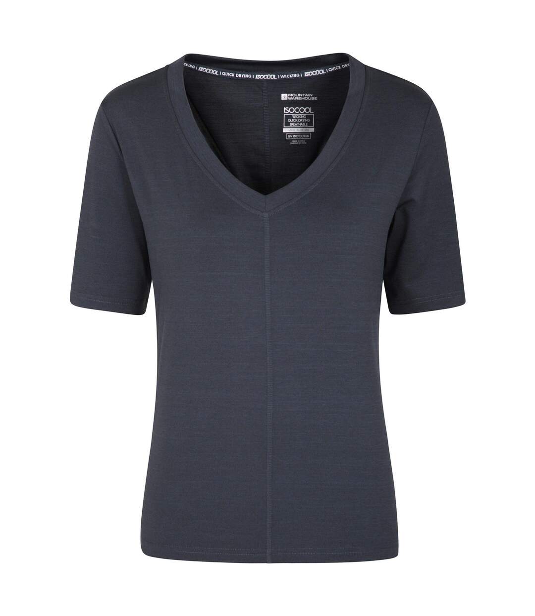 T-shirt Panna Femme Noir Mountain Warehouse-1
