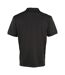 Premier Mens Coolchecker Pique Short Sleeve Polo T-Shirt (Black)