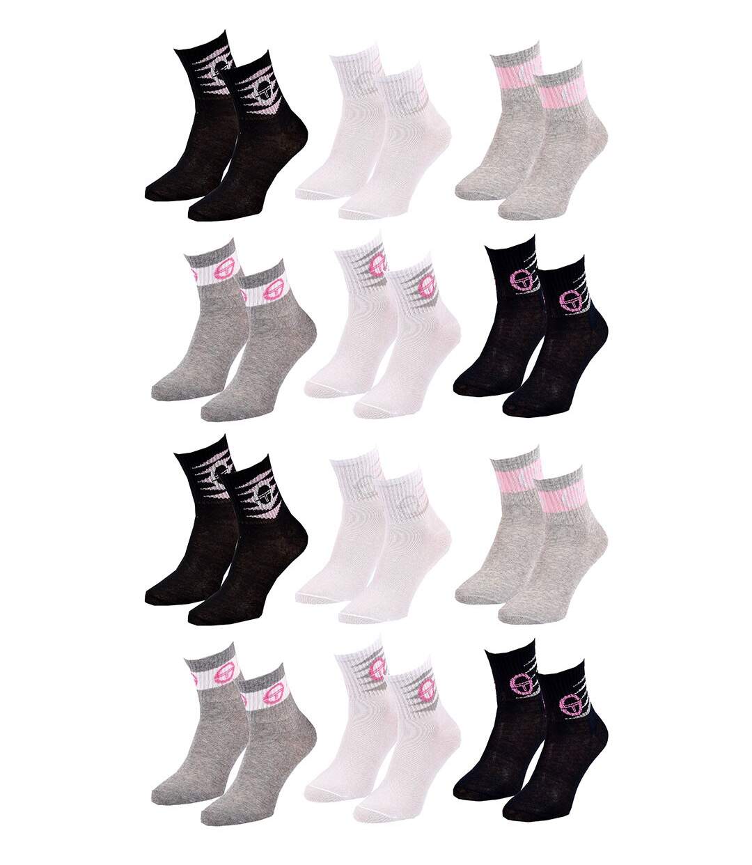 Chaussettes Femme QUARTER SERGIO TACCHINI Pack de 12 Paires 1762-2