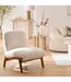 Fauteuil en bouclette LIORA - Ivoire-2