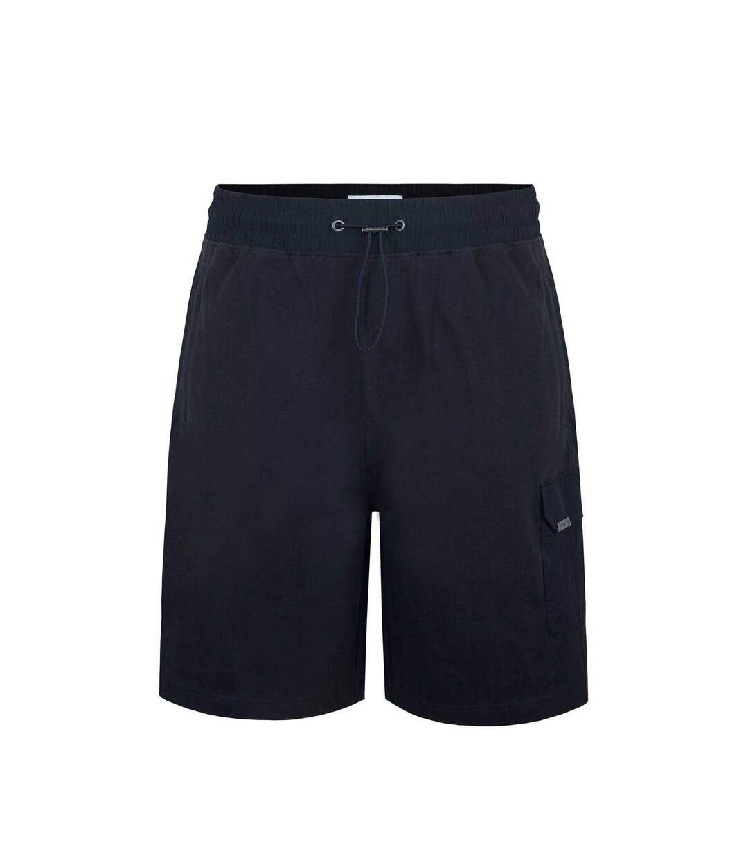 Mens Omega Cotton Cargo Shorts Black Firetrap-1