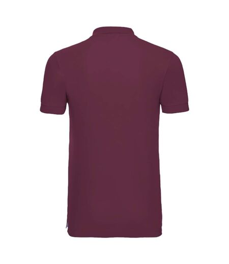 Russell Mens Stretch Short Sleeve Polo Shirt ()