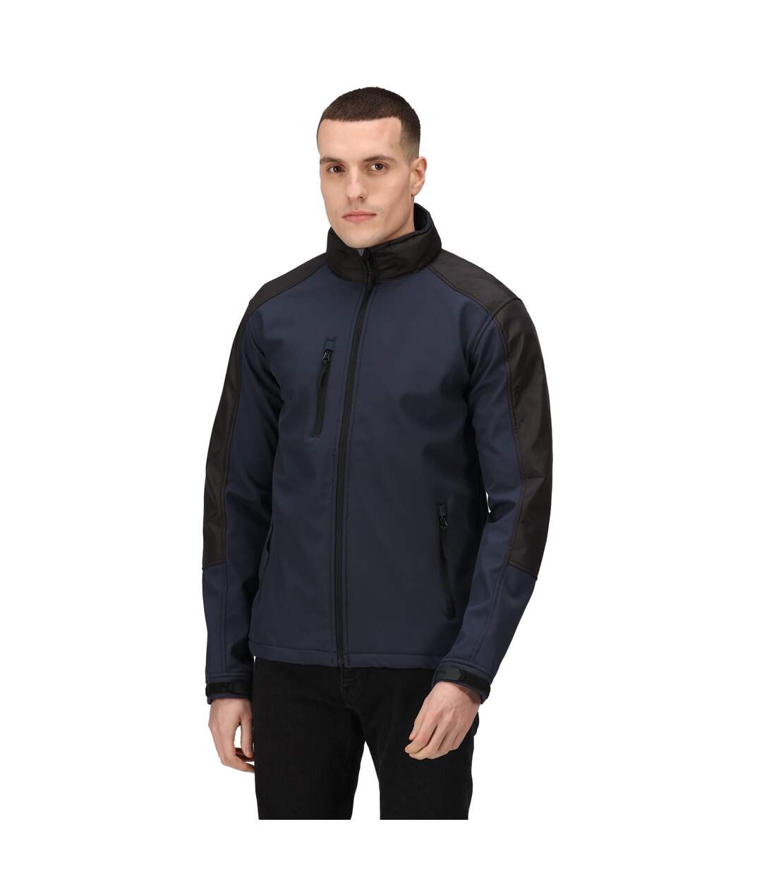 Mens hydroforce 3-layer membrane waterproof breathable softshell jacket navy/blue Regatta