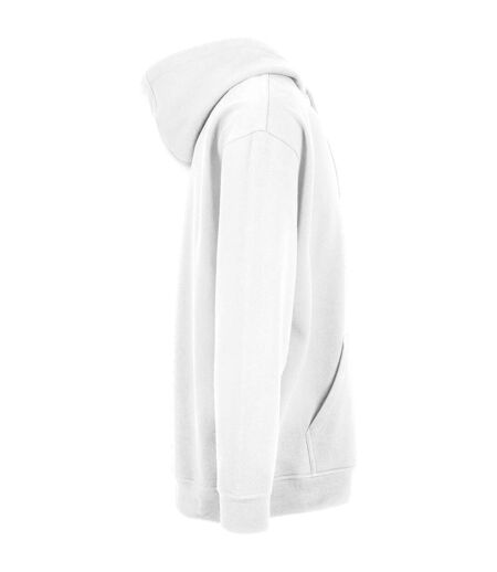 Mens basic oversized hoodie white Build Your Brand