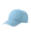 Casquette De Baseball Motif/style 5 Panneaux Recy Five Piping Adulte Bleu Clair Blanc Atlantis Headwear-1