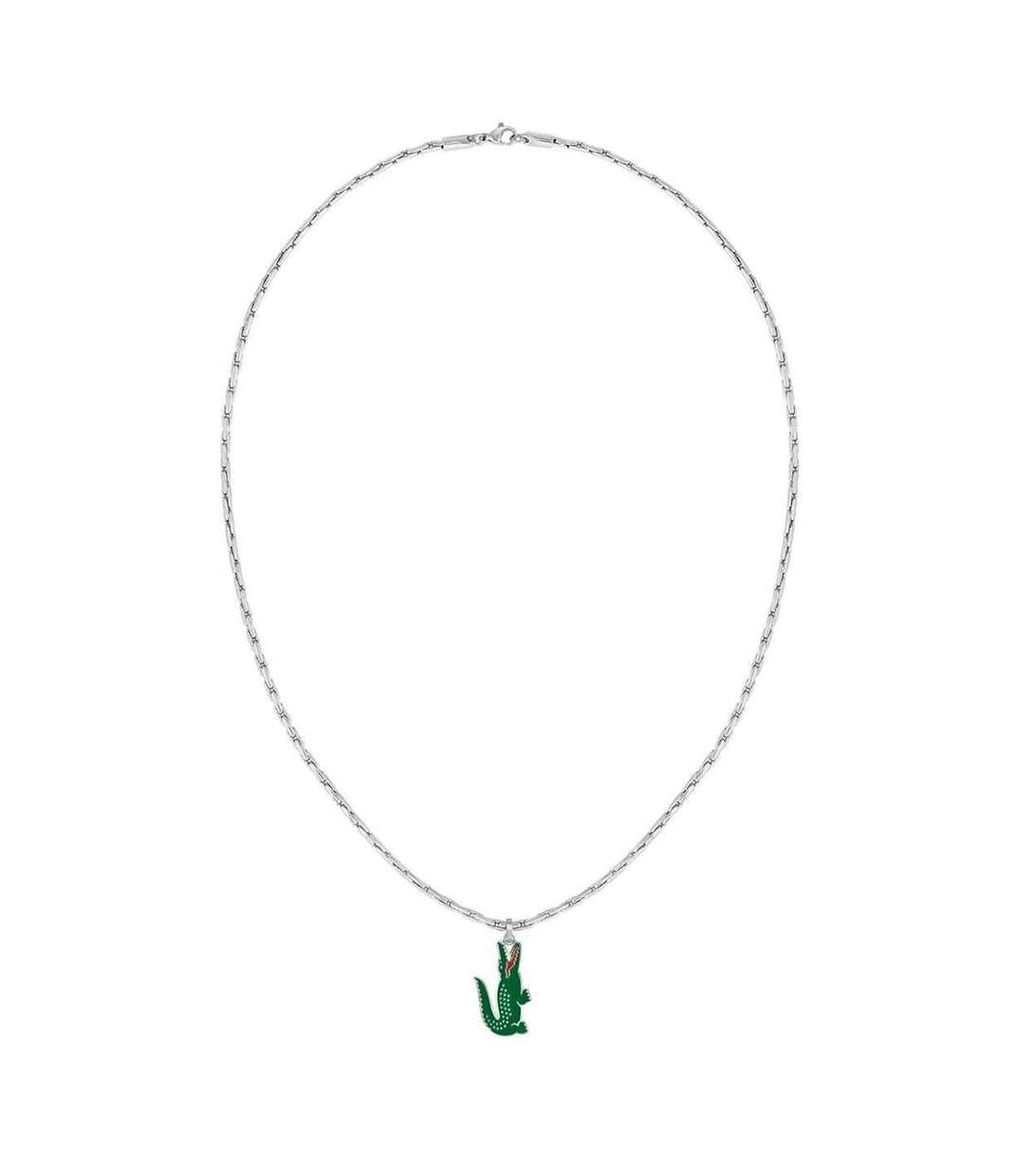 Mens Arthor Stainless Steel Necklace & Pendant One Size Silver Lacoste-1