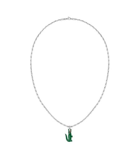 Mens Arthor Stainless Steel Necklace & Pendant One Size Silver Lacoste