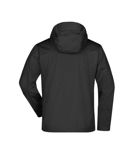 Veste Softshell Homme Noir Argenté Uni James And Nicholson