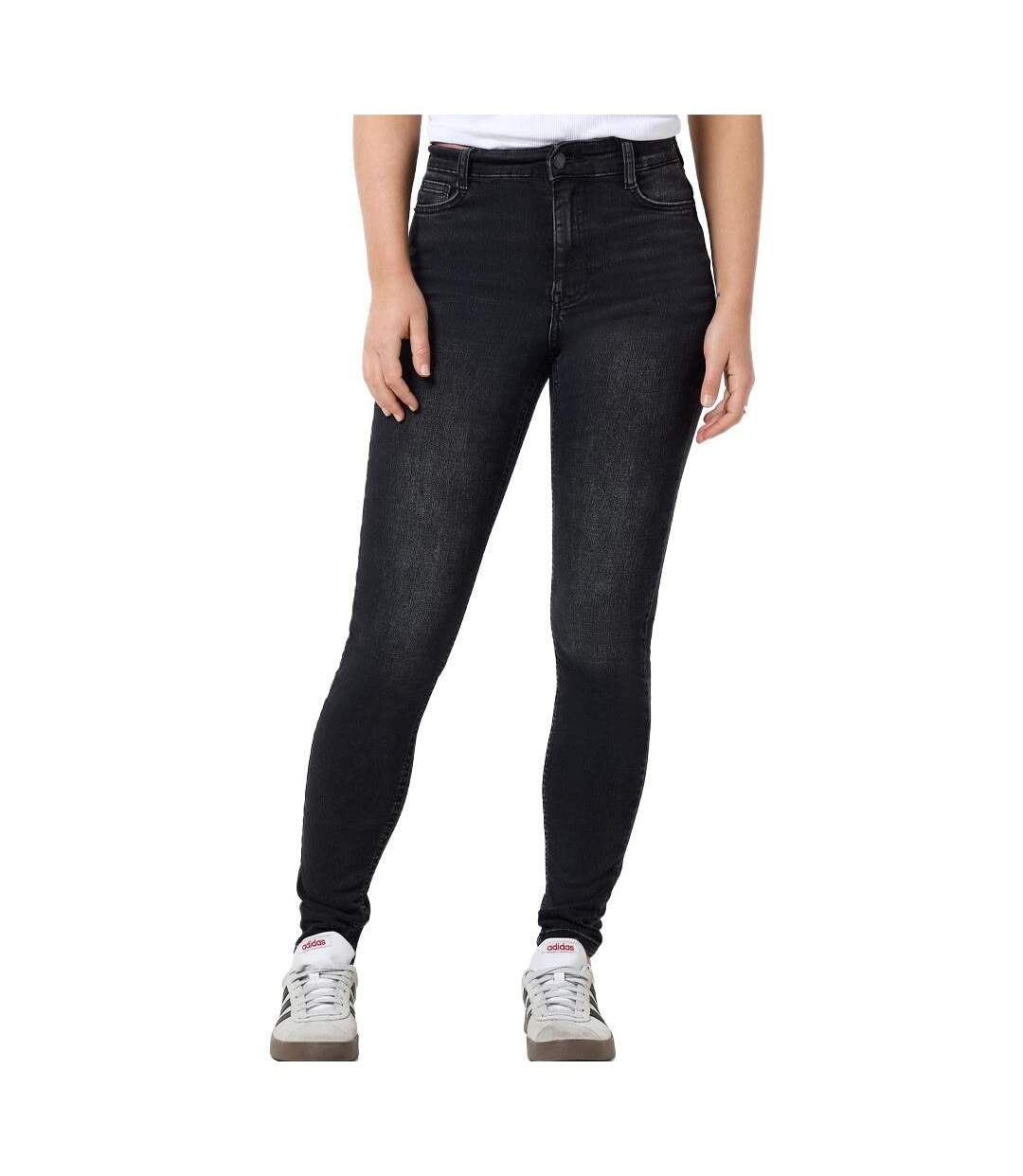 Jean skinny gris foncé femme noisy may satty-1