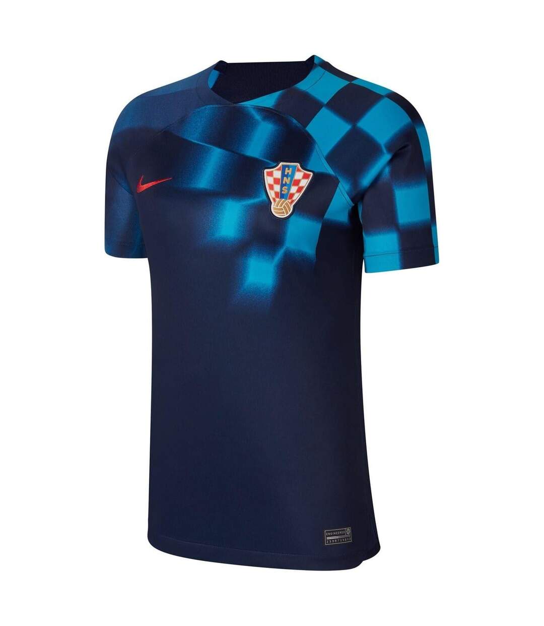 Womens/ladies 2022/23 Croatia Away Shirt Blue Uni Red Nike-2