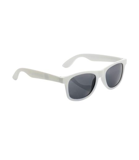 Unisex adult recycled pp plastic sunglasses one size white XD Collection
