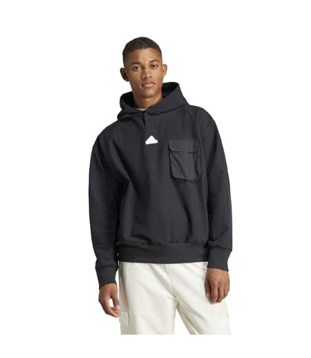 Mens City Escape Premium Hoodie Black Adidas