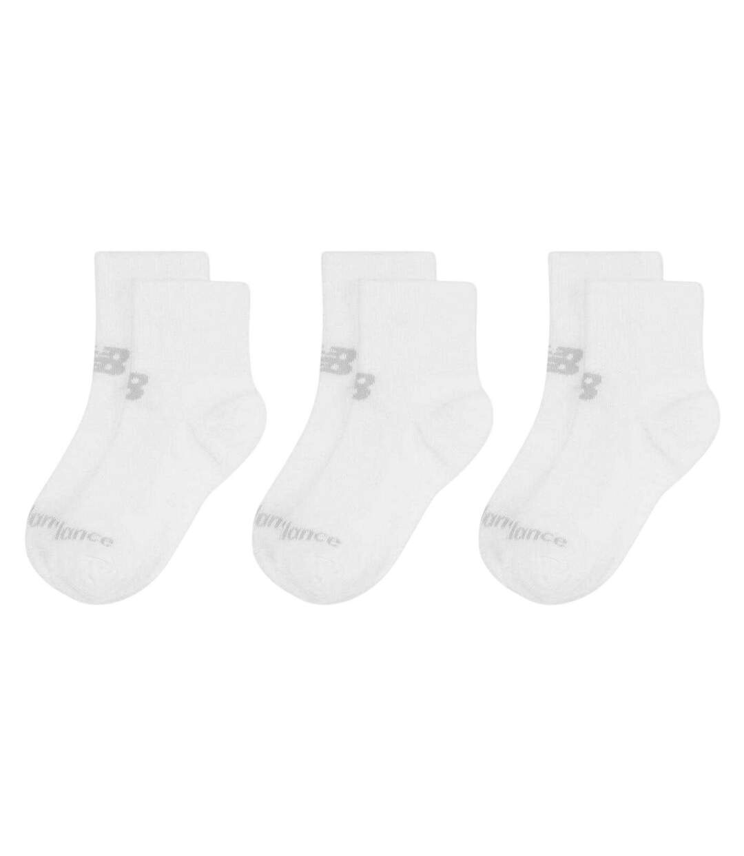 Pack Of 3  Mens Ankle Socks  White New Balance-2