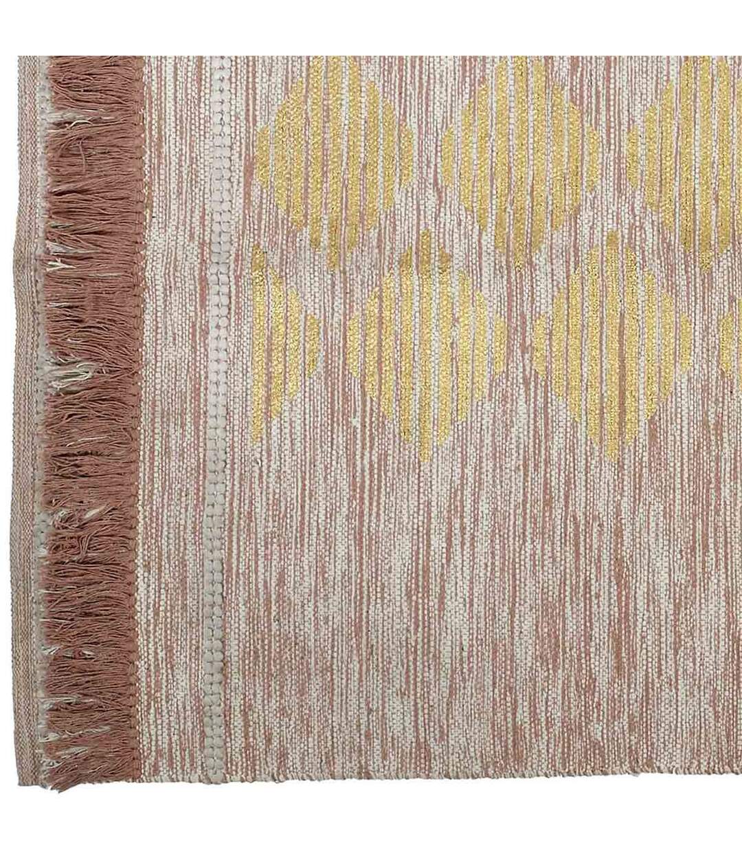 Tapis de Salon Imprimé 120x170cm Nude & Or-2