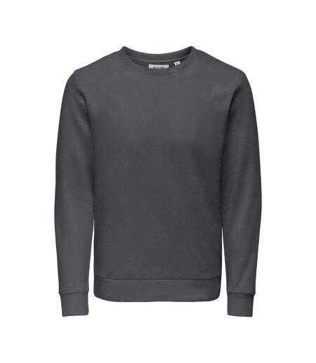Sweat gris foncé homme only & sons chase