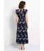 Robe longue cache c¿ur motif fleurs-2