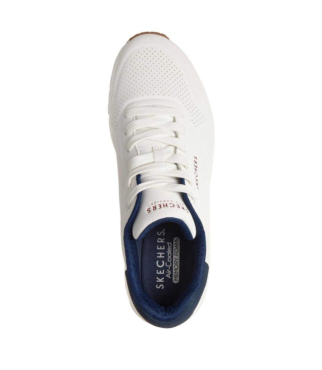 Mens Uno Stand On Air Skech-air Trainers White Skechers-3
