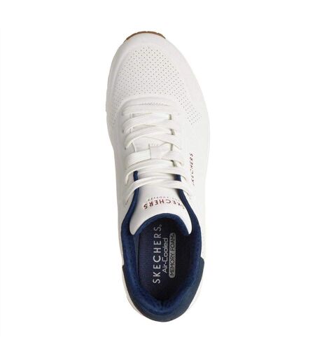 Mens Uno Stand On Air Skech-air Trainers White Skechers