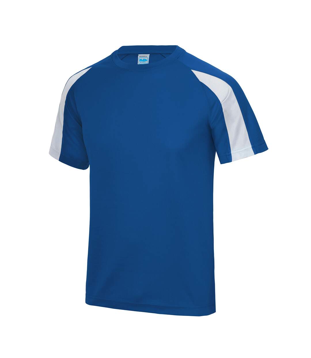 T-shirt sport contraste homme bleu roi/blanc arctique Just Cool-1