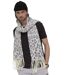 écharpe élégante en Polyester Doux grise pour Homme - Accessoire Tendance Automne Hiver-1