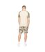 T-shirt Camtort Homme Olive Beige Gris Crosshatch-3