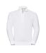 Sweat-shirt Authentique À Quart De Fermeture Éclair Pour Hommes Blanc Russell-1