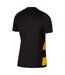 T-shirt Manches Raglan Rugby Motif/style Rayures Contrastées Homme Noir Jaune Foncé Nike-2