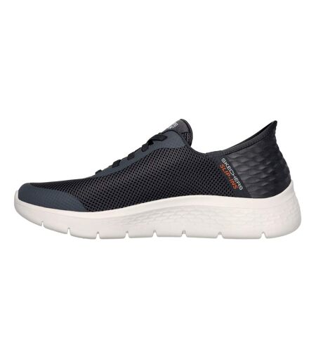 Mens go walk flex slip-in trainers grey/white Skechers