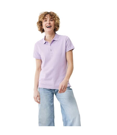 Womens/ladies yosemite pique polo shirt lavender Iqoniq