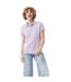 Womens/ladies yosemite pique polo shirt lavender Iqoniq-3