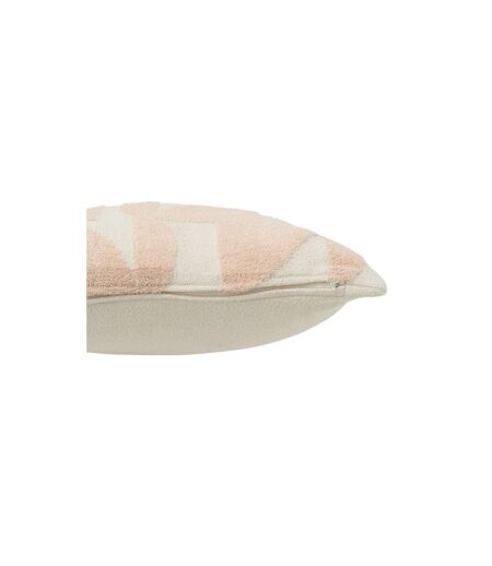 Coussin Déco Géométrique 43x43cm Saumon