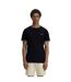 T-shirt Motif/style Rayure Contrastée Sur Bord Homme Noir Fred Perry-4
