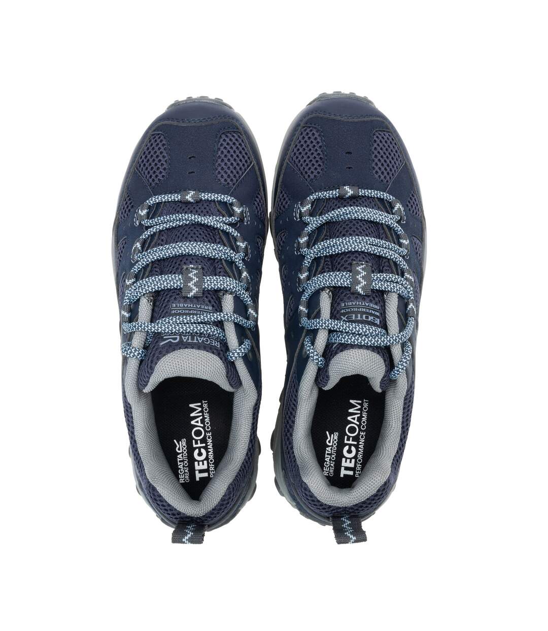 Womens/ladies Edgepoint Iv Low Walking Shoes Navy Dusky Blue Regatta-4