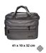 Sacoche tendance pour homme - Toile - Bandoulière ajustable, multi-poches pour ordinateur et documents du quotidien-1