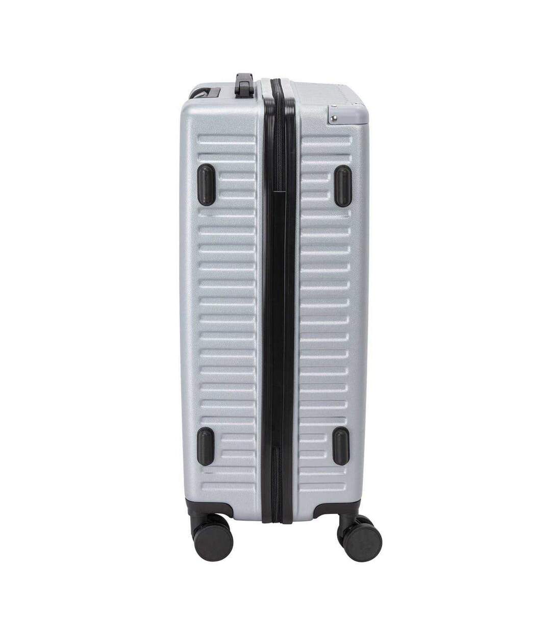 Valise Voyage Motif/style Côtelé 56 Cm X 36 Cm X 23 Cm Argenté Linea-3