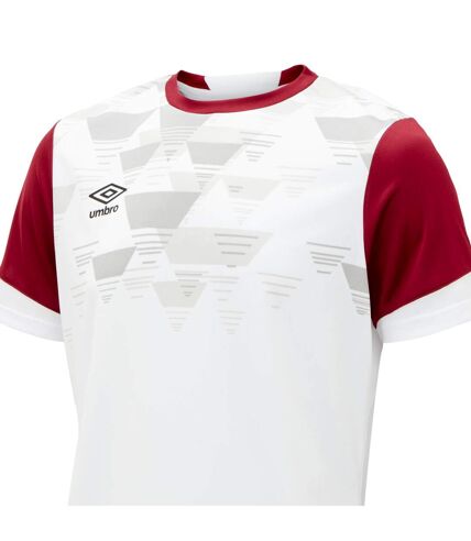 Mens vier jersey white/new claret Umbro